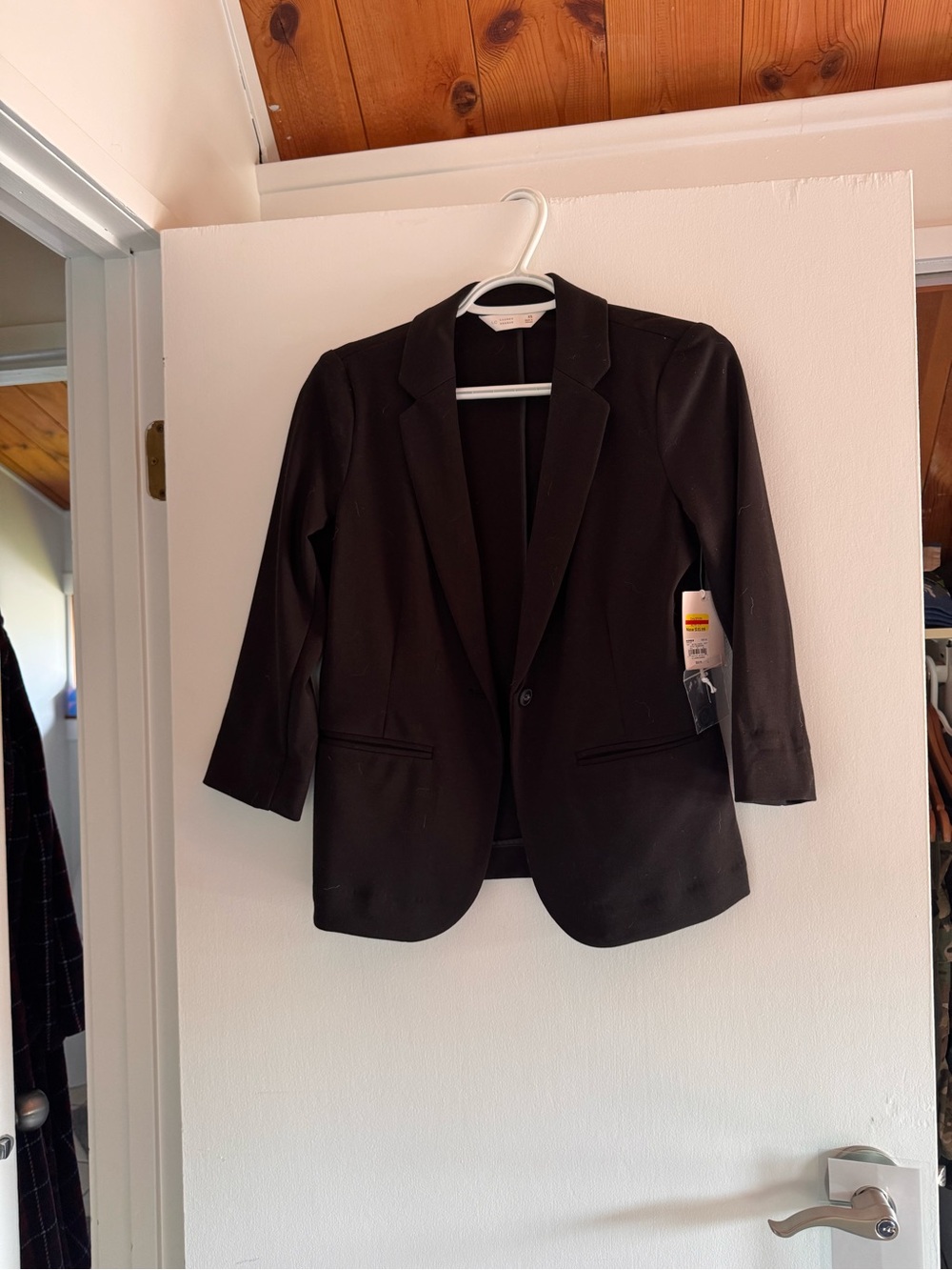 LC Lauren Conrad Black Single-Button Blazer
